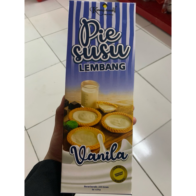 

Kunang-kunang pie susu lembang isi 6 pcs varian vanilla, coklat, mix dan original