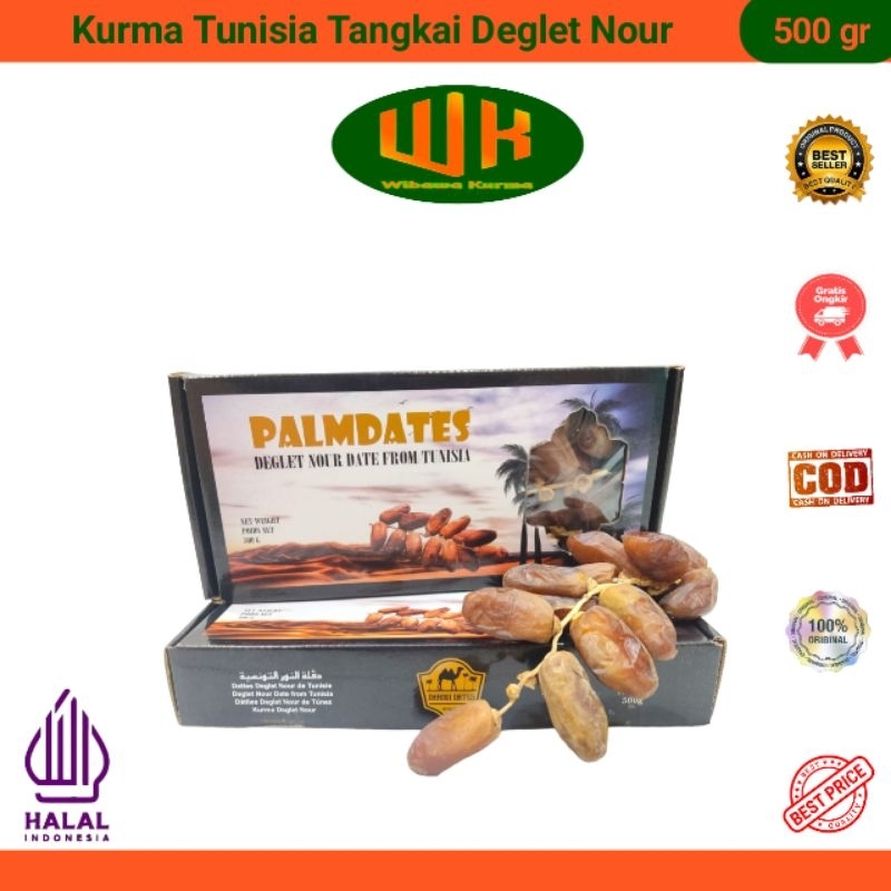 

Kurma Tunisia Tangkai Kemasan Dus 500 Gram