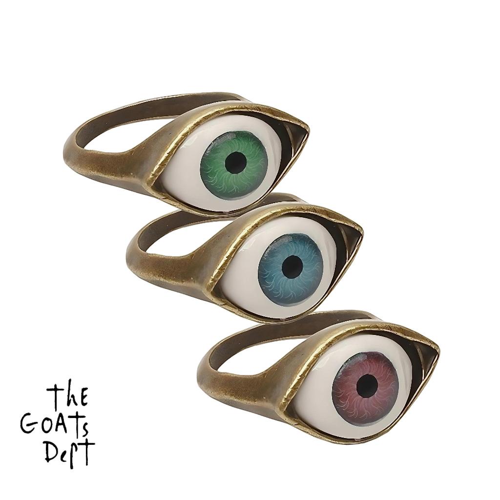 ( 100% ORIGINAL ) Blue Green Brown Eye Ring By The Goats Dept / tgd45 Original cincin Mata biru Vira