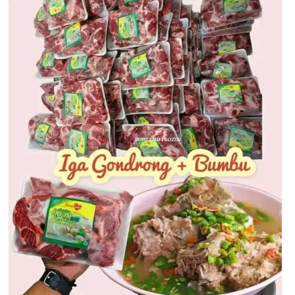

Iga Gondrong 500 gram | Iga Sapi 500 gram