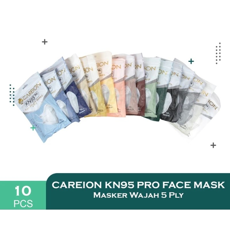 MASKER WEMASK KN95 PRO 5PLY|| MASKER WEMASK KN95 CAREION ISI 10PCS