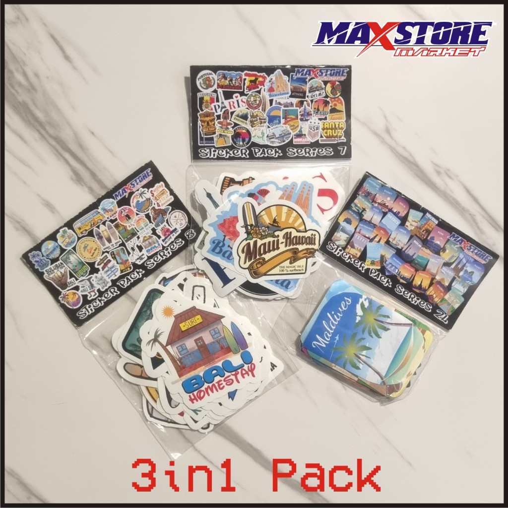 

sticker koper set 3in1 isi 3pack / series h / bali sticker / beach sticker / beach sticker pack / luggage sticker / travel sticker / country sticker / sticker pantai / pantai sticker / ubud sticker / balinese sticker / sticker pack / travel sticker pack