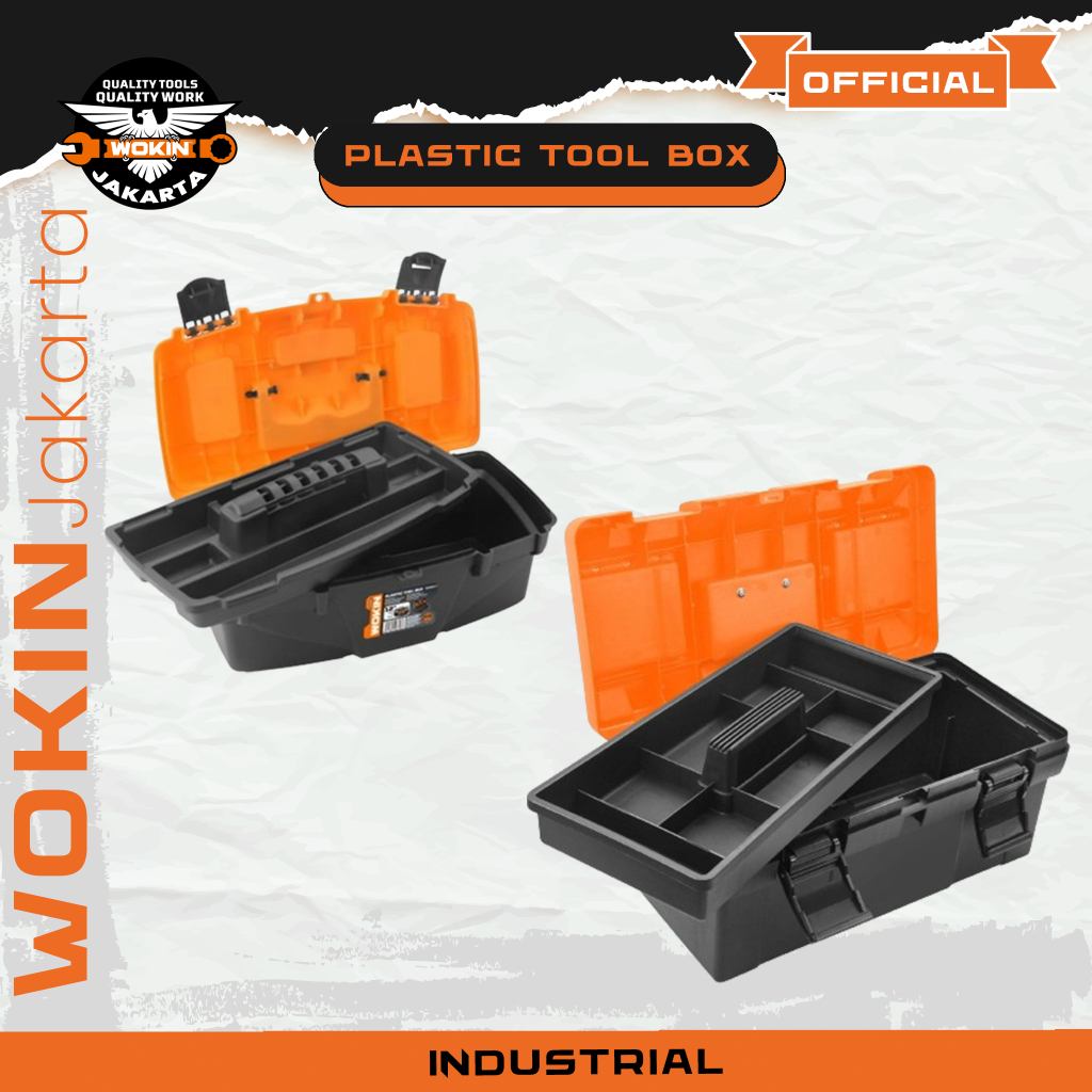 Plastic Toolbox Wokin 12" | Kotak Perkakas Wokin 17 Inch | Box Perkakas Kecil Wokin 12 Inch | Kotak 