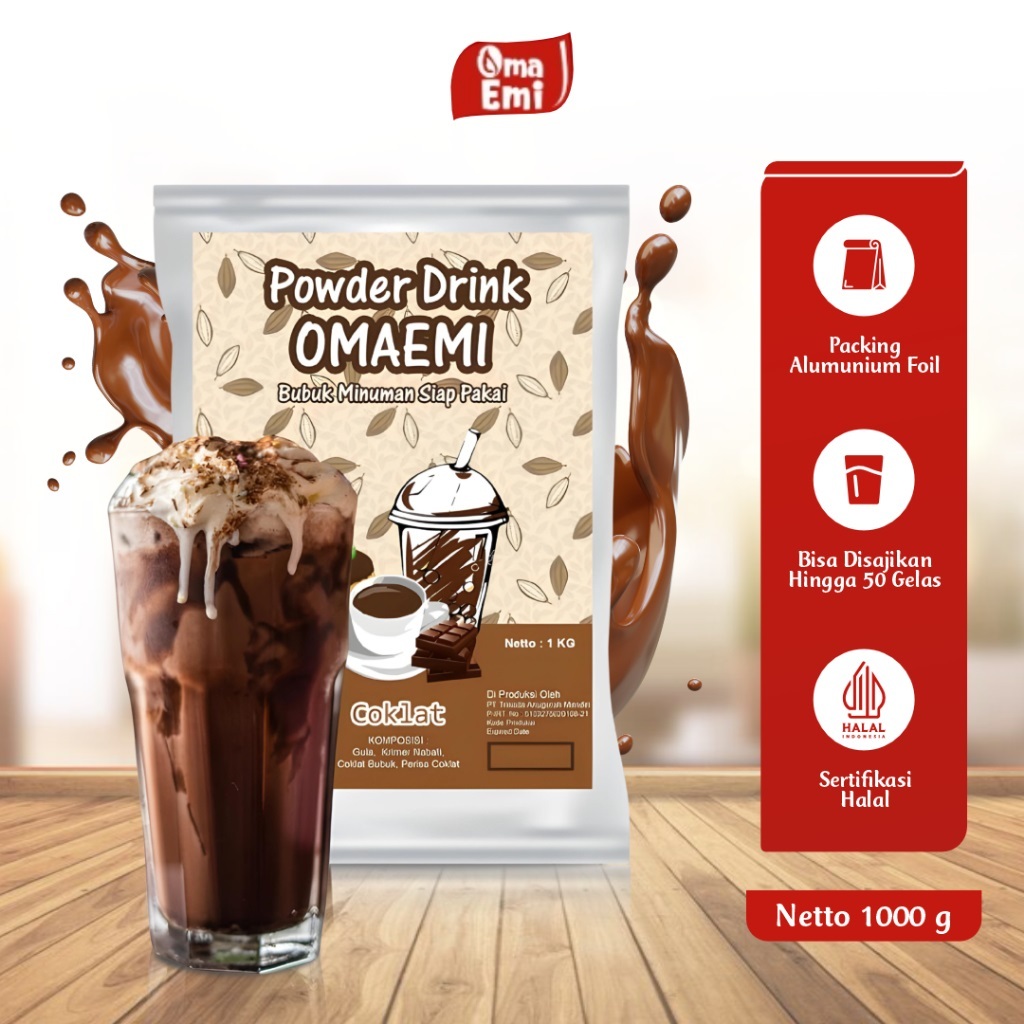 

BUBUK MINUMAN CHOCOLATE KEMASAN 1 KG KUALITAS TERJAMIN