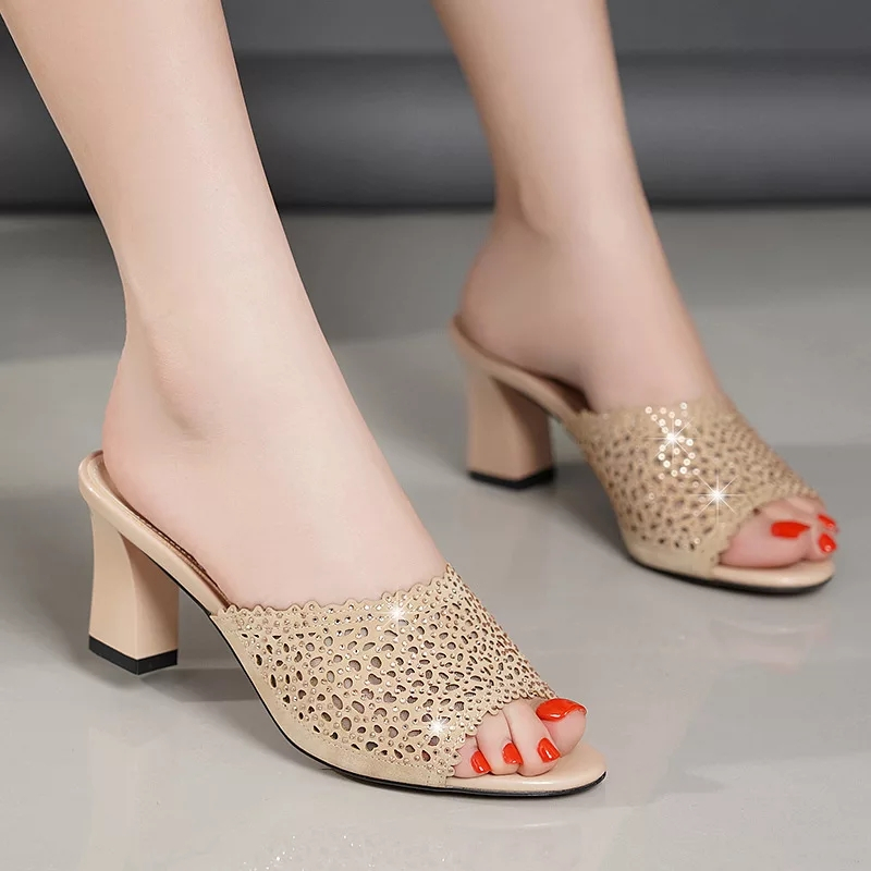 FZR Hells Wanita Hak Tinggi Selop - Audia