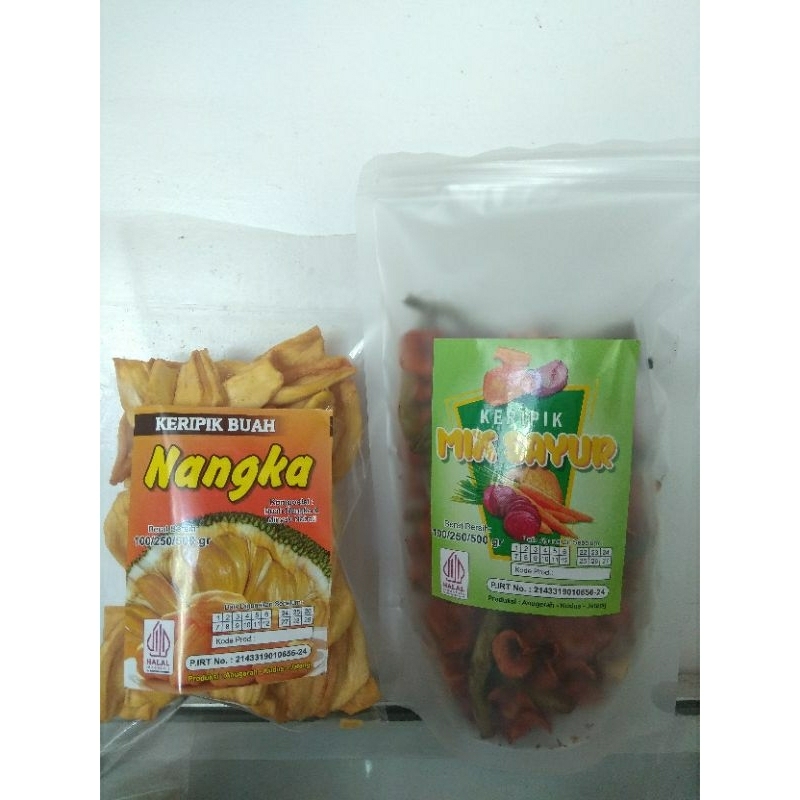 

PAKET HEMAT KERIPIK NANGKA & KERIPIK SAYUR MIX 100GRAM