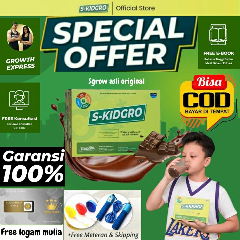 S Kidgrow Official Store Peninggi Anak S Kidgro Skidgrow Original Skid Grow | S Kids Grow | Skid ro