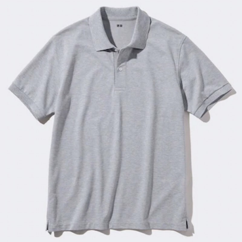 UNIQLO Men Polo Shirt Kaos Pria Dry Pique Lengan Pendek