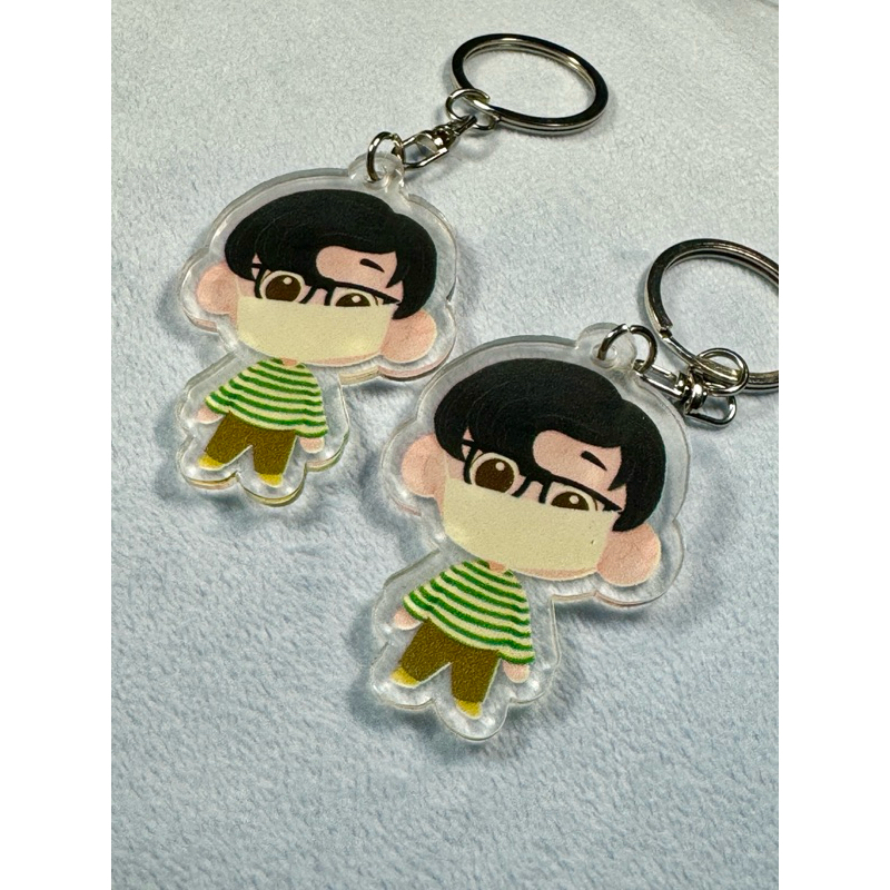 keychain asahi treasure | gantungan kunci treasure | kpop keychain | asahi masker miring