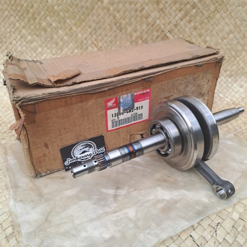 KRUK AS BANDUL CRANKSHAFT HONDA ASTREA GRAND PRIMA STAR SUPRA100 ORIGINAL JAPAN NOS