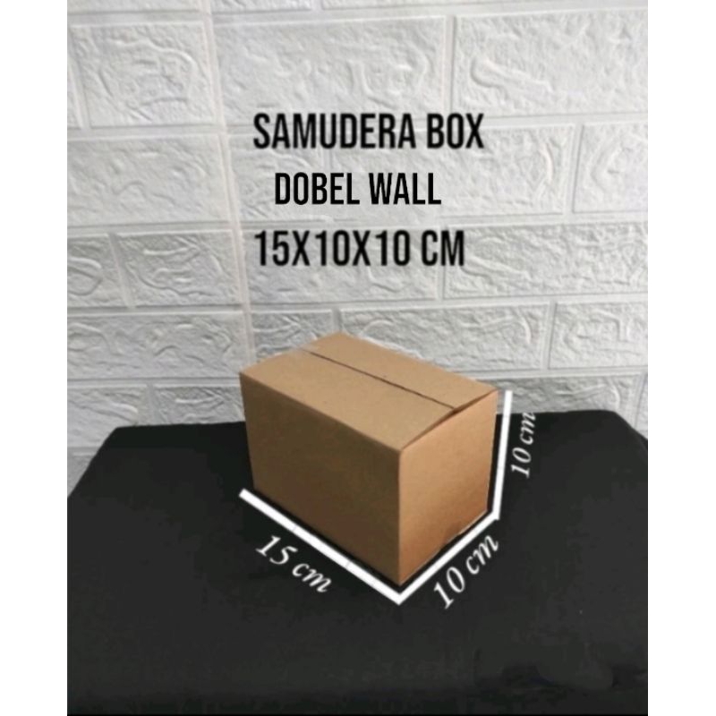 

kardus karton box UK 15x10x10 cm (dobel wall ) polos