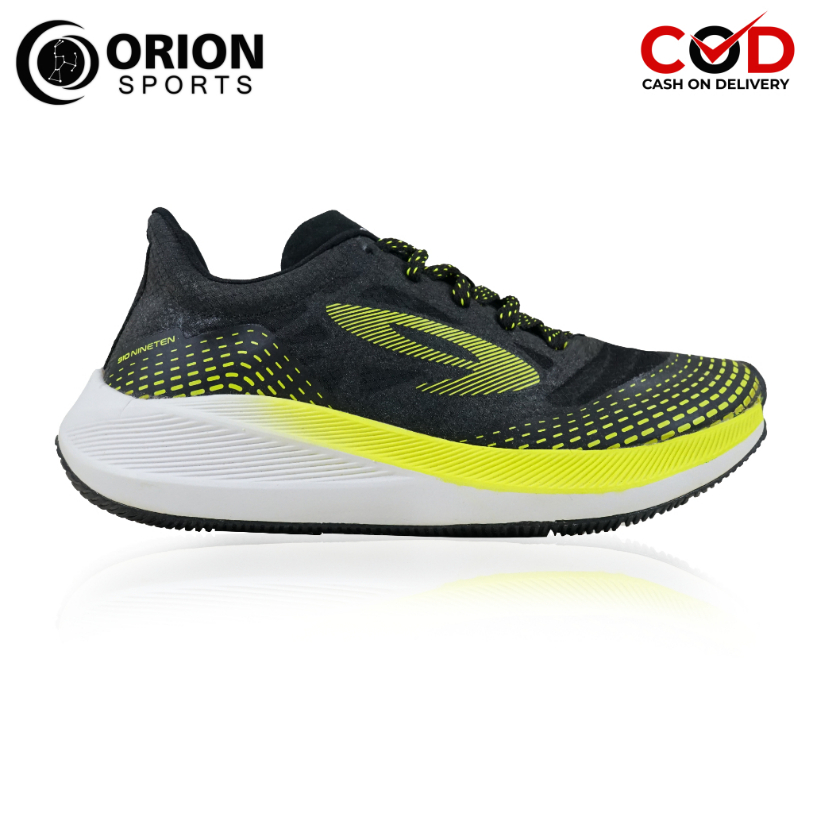 SEPATU RUNNING 910  HAZE 1.5 - HITAM/HIJAU/NEON PUTIH