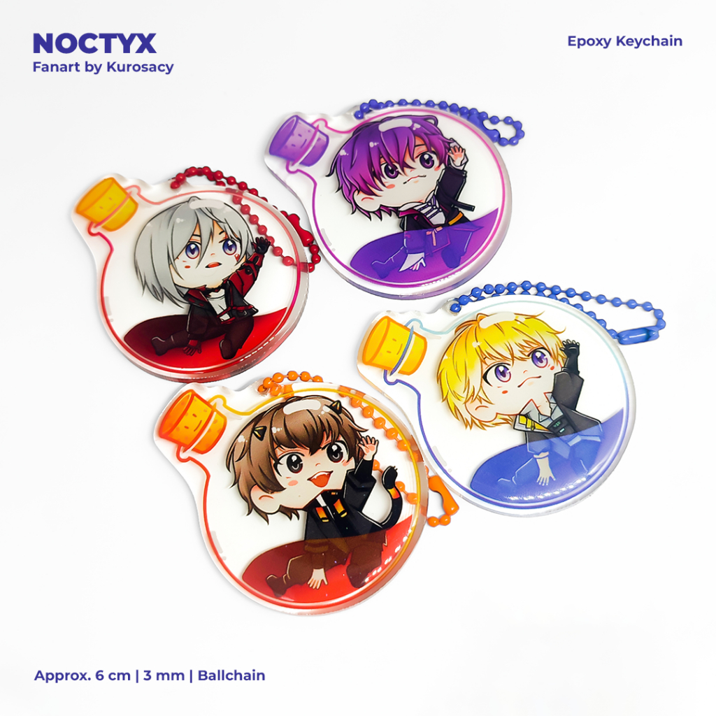 NOCTYX EPOXY KEYCHAIN [by Kurosacy]