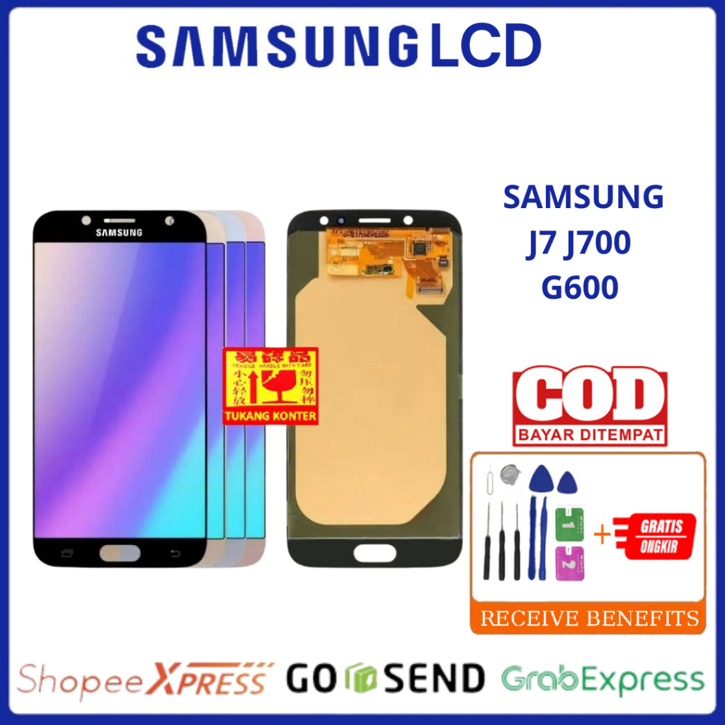 LCD HP ORIGINAL SAMSUNG J7 J700 G600 TOUCHSCREEN FULLSET [BERGARANSI]