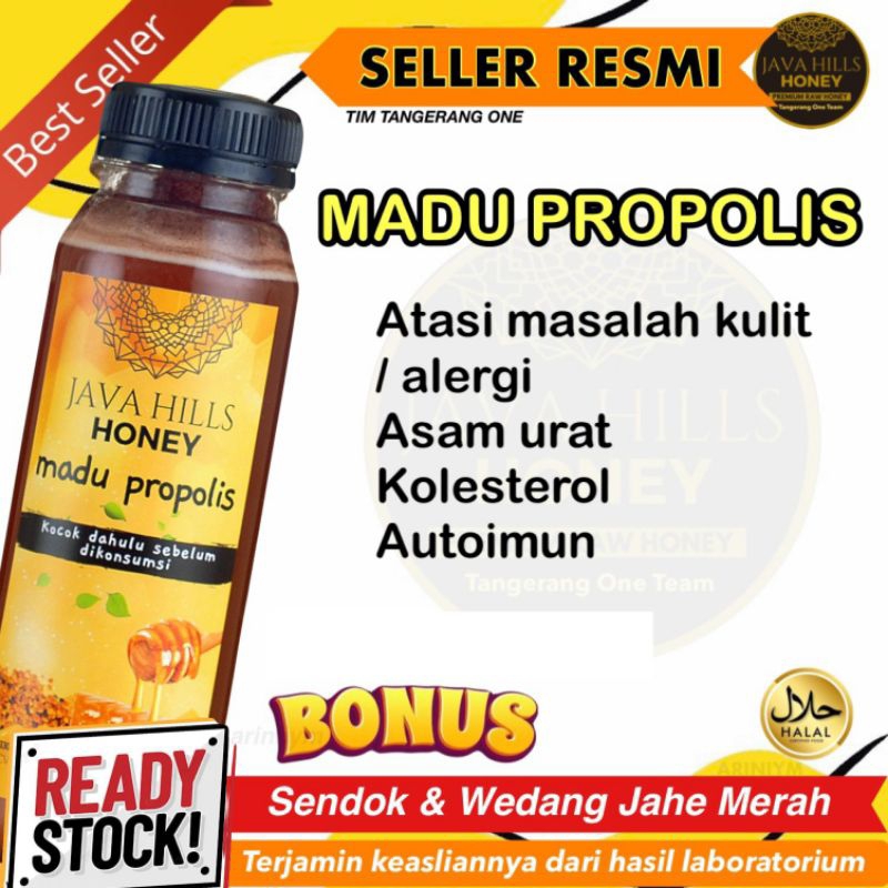 

Madu PROPOLIS Java Hills Honey gula darah kolesterol alergi herbal mumtaz | javahills