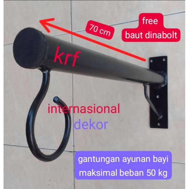 gantungan ayunan bayi tiang gantungan ayunan bayi ayunan bayi besi tempel dinding bracket ayunan bay