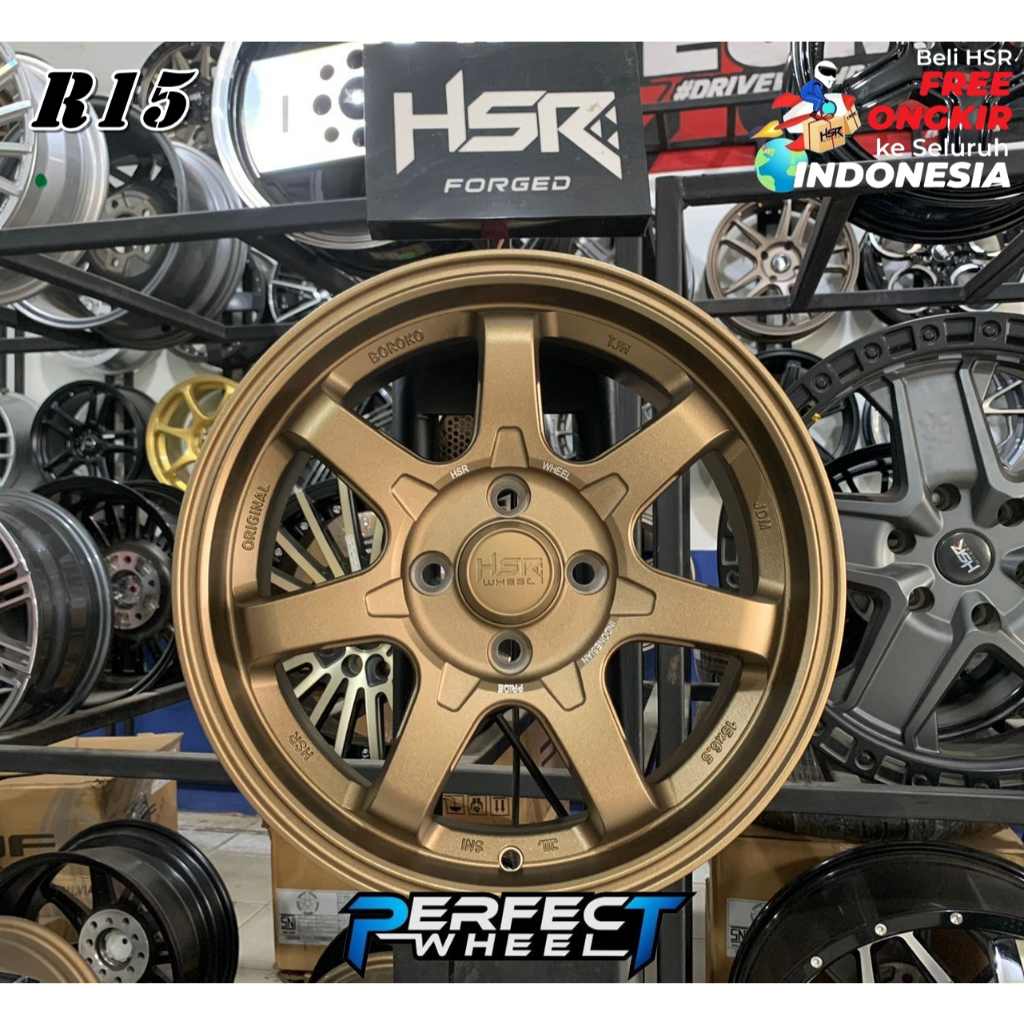 Velg Modifikasi Mobil Agya Mobilio Sigra Ring 15 Hsr Wheel Boroko TJh