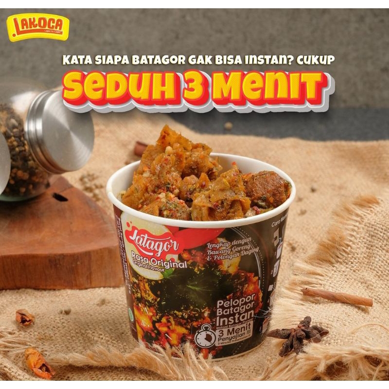 

Latagor Batagor Kering Instan Cukup Tinggal Seduh Lengkap dengan Bumbu Instan (45gr)