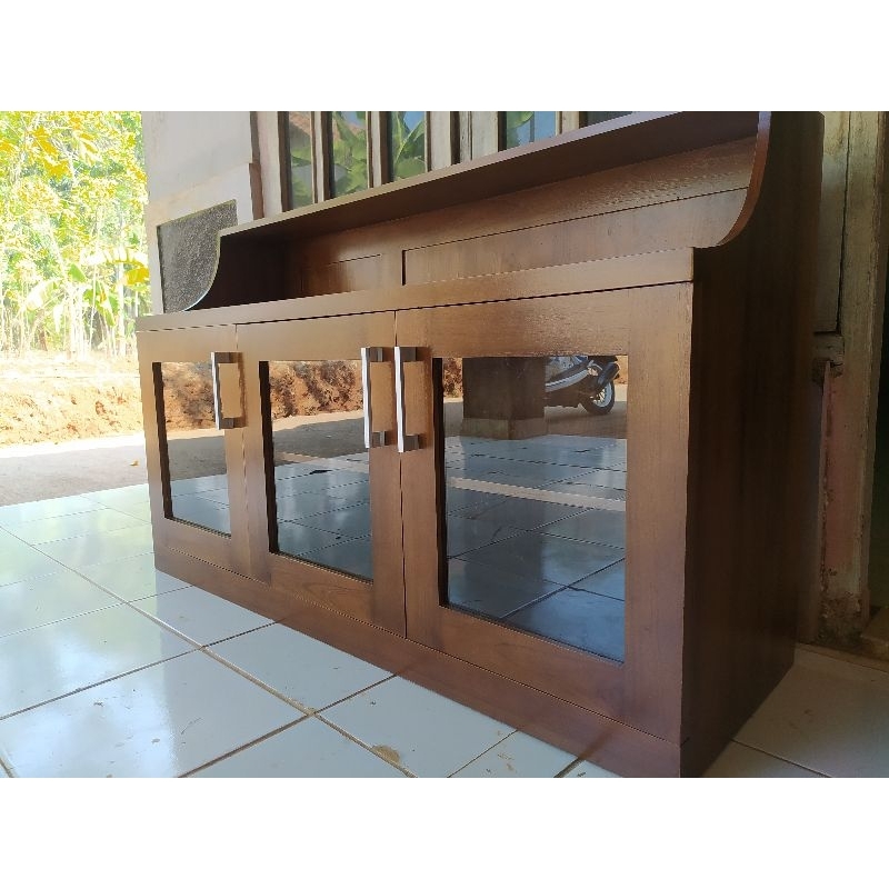 kitchen set kayu jati minimalis rak dapur kitchen set