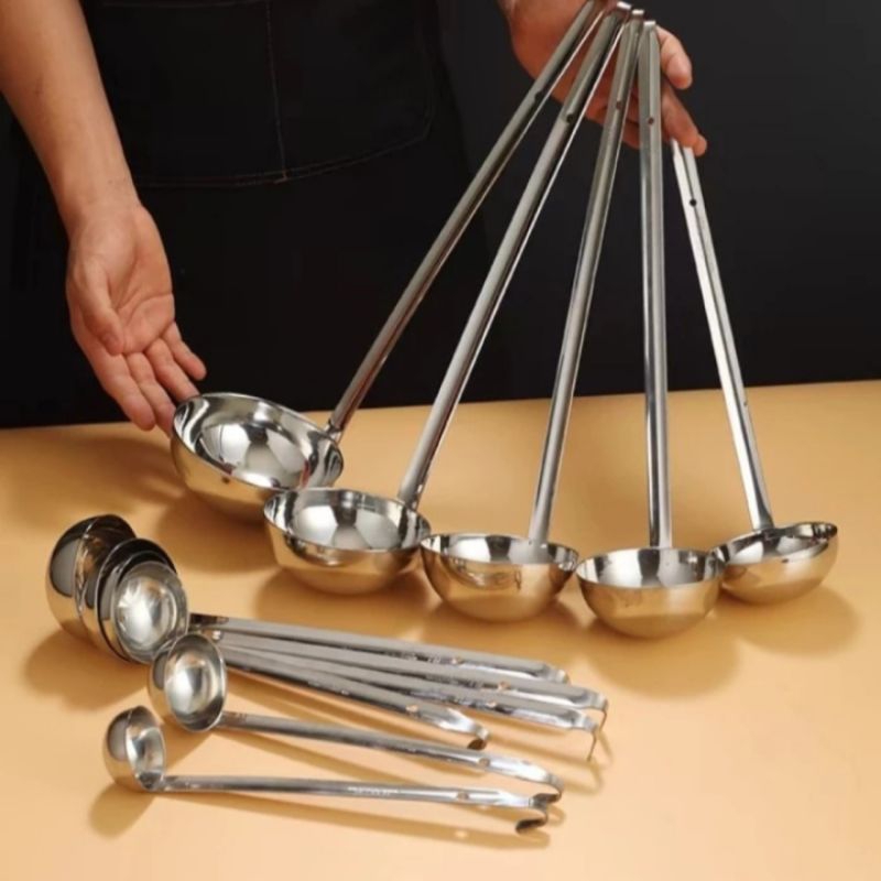 Irus bakso soup ladle centong bakso kuah stainless steel / Irus bakso / Irus stainless tebal