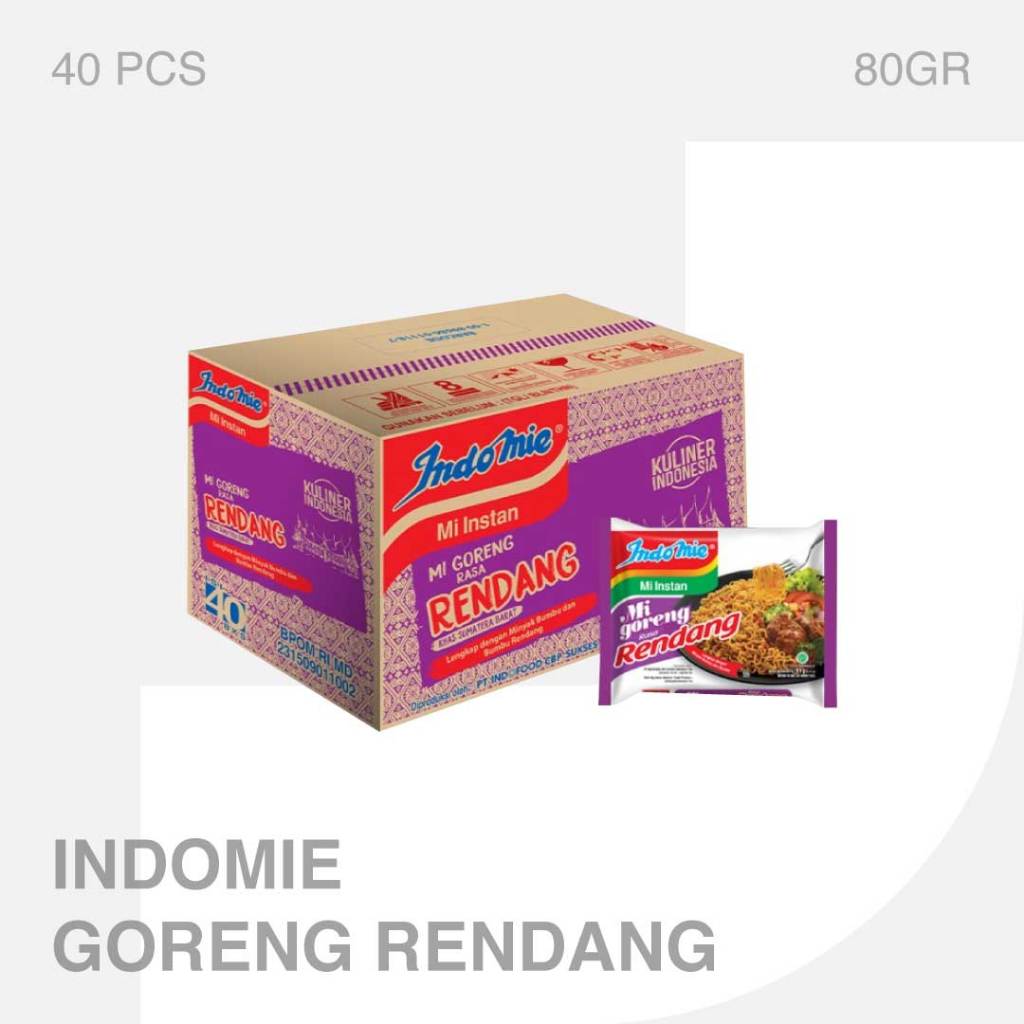 

Indomie Mie Instan Goreng Rendang 1 Dus