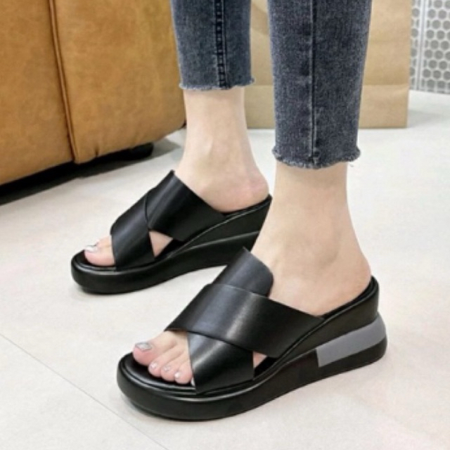 sendal wedjes wanita Import