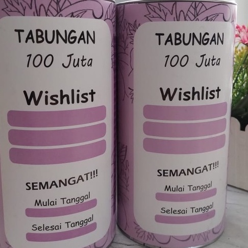 Boom celengan target murah 1 juta 1k buka tutup permanen 3 juta 5 juta custom