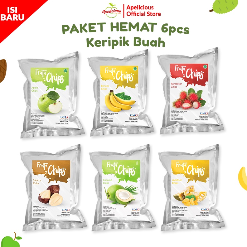 

DISCOUNT TODAY APELICIOUS BARU Paket Keripik Buah 6pcs 5g Ada Nangka