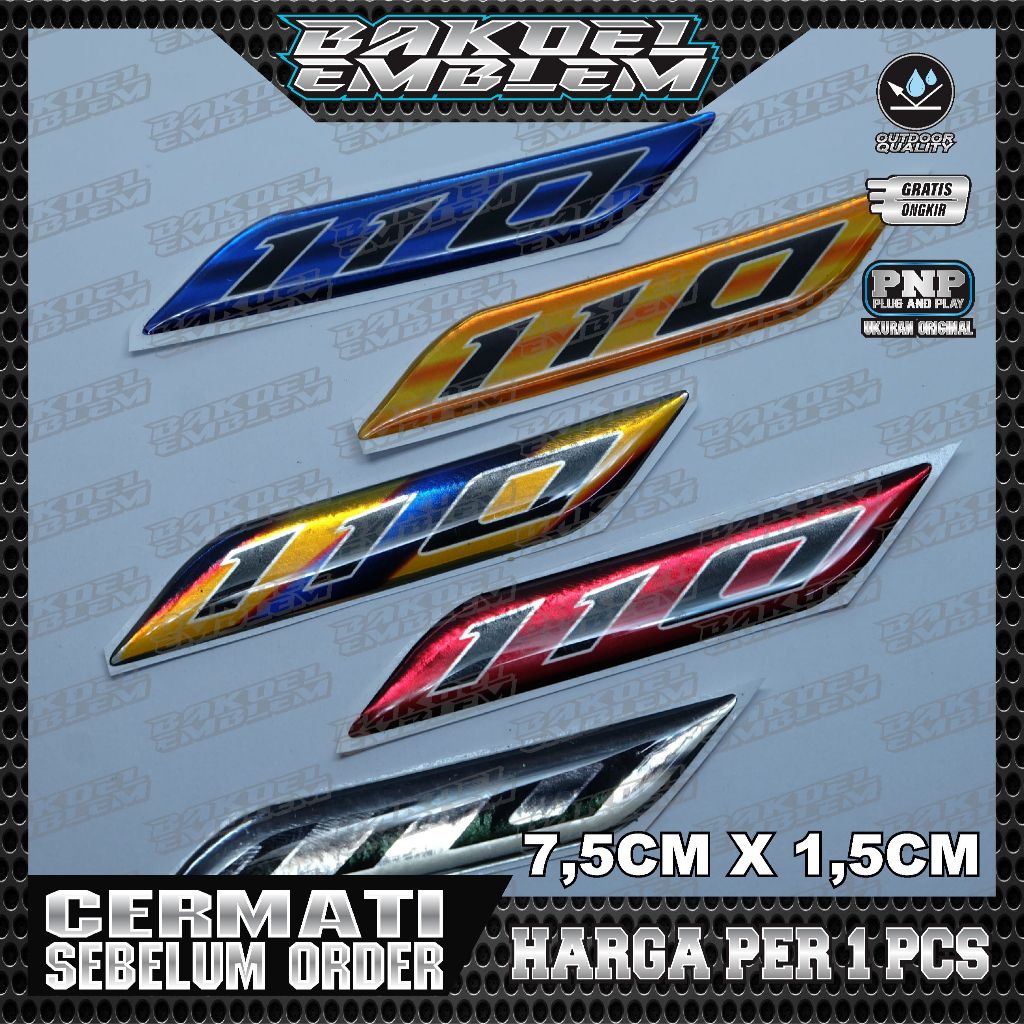 EMBLEM 110CC VARIO, EMBLEM CC MOTOR 110