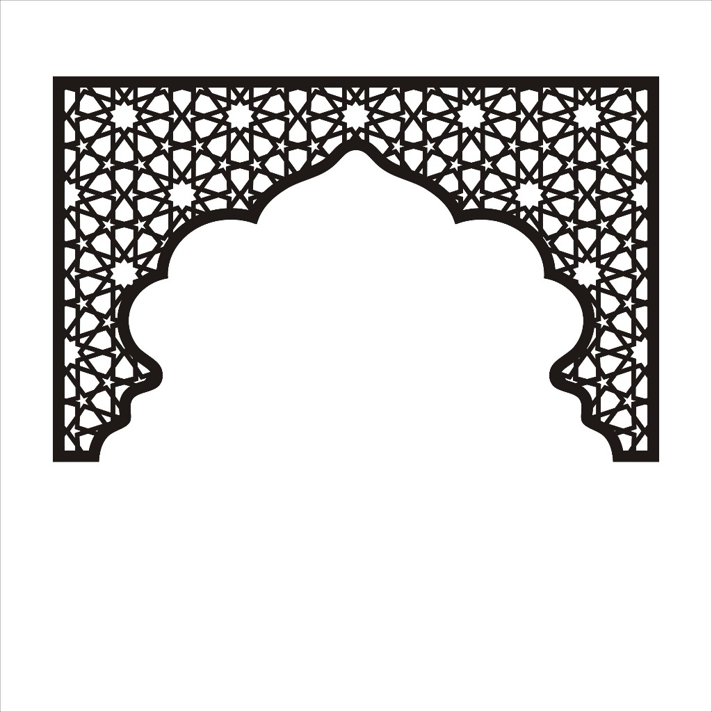 Mihrab Hiasan Dinding Musholla Tempat Sholat