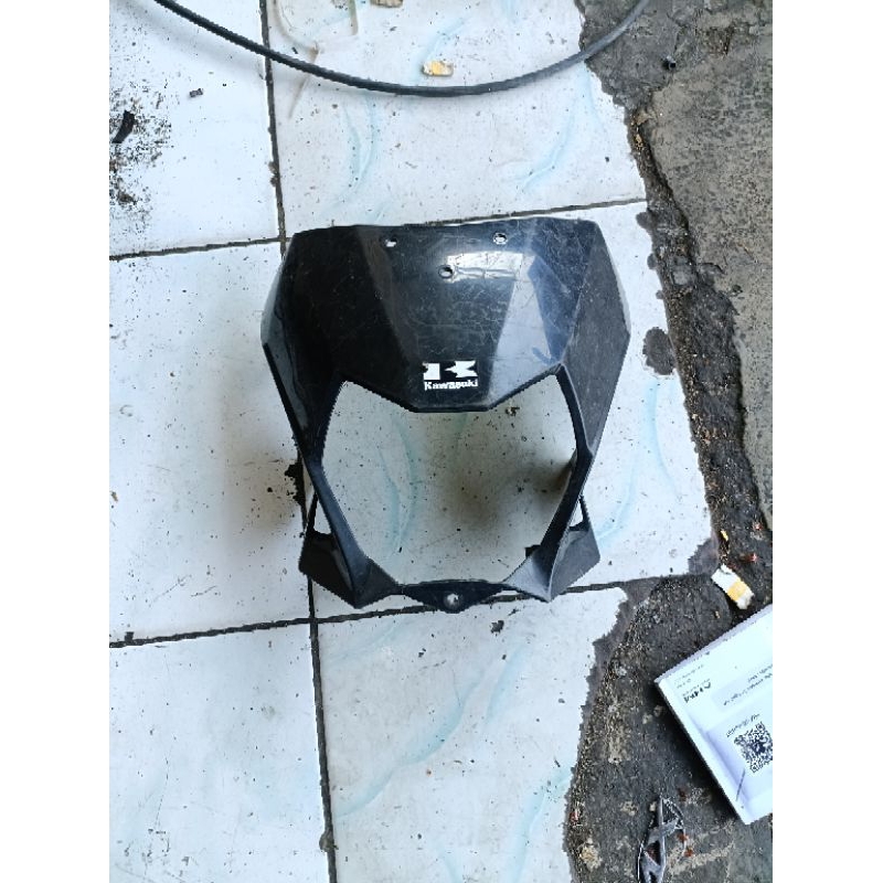 cover kaper batok kepala lampu depan ori original kawasaki klx bf se dt