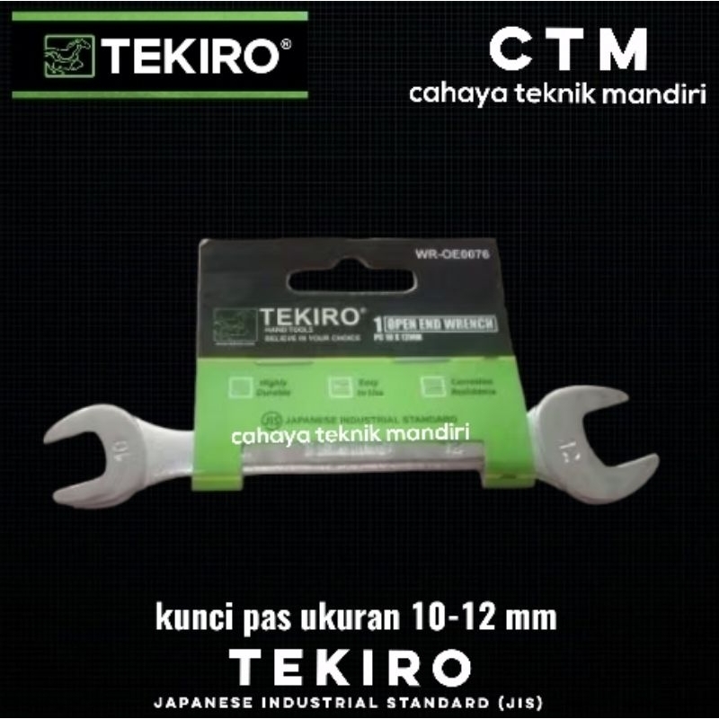 Kunci pas 10 - 12 mm TEKIRO