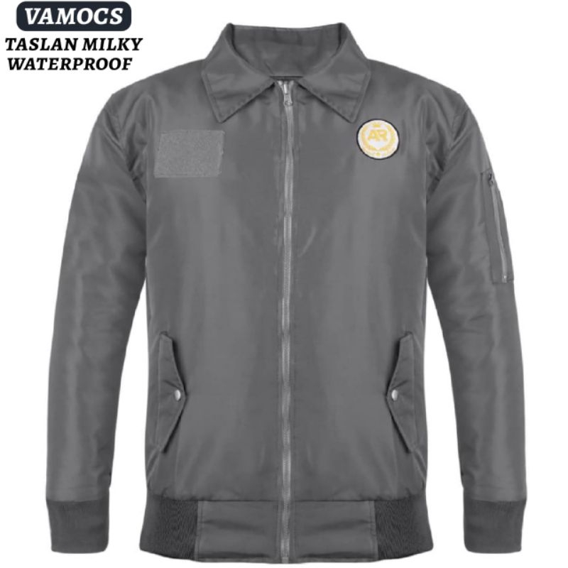JAKET BOMBER PRIA TREN TERBARU  TASLAN MILKY WATERPROOF ANTI AIR JAKET MOTOR JAKET GUNUNG