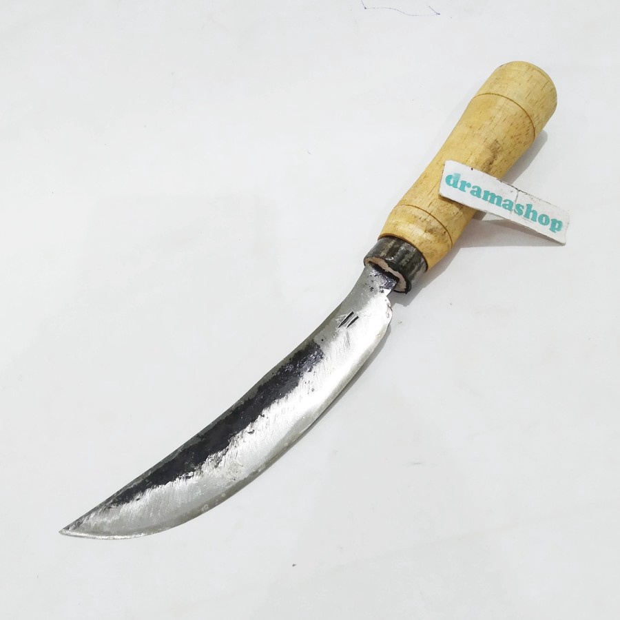DISCOUNT TODAY Pisau Lengkung Raut Serut Bambu lokal bahan besi tempa
