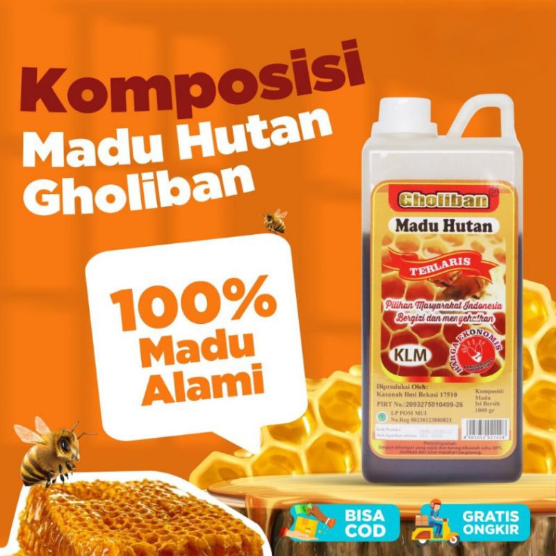 

RK60 Madu Gholiban - Madu Hutan KLM Original Produk Terlaris Botol Emboss