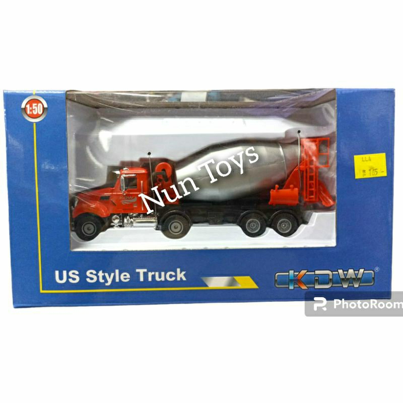 Mainan Diecast Truck Molen Mixer 1:50 KDW