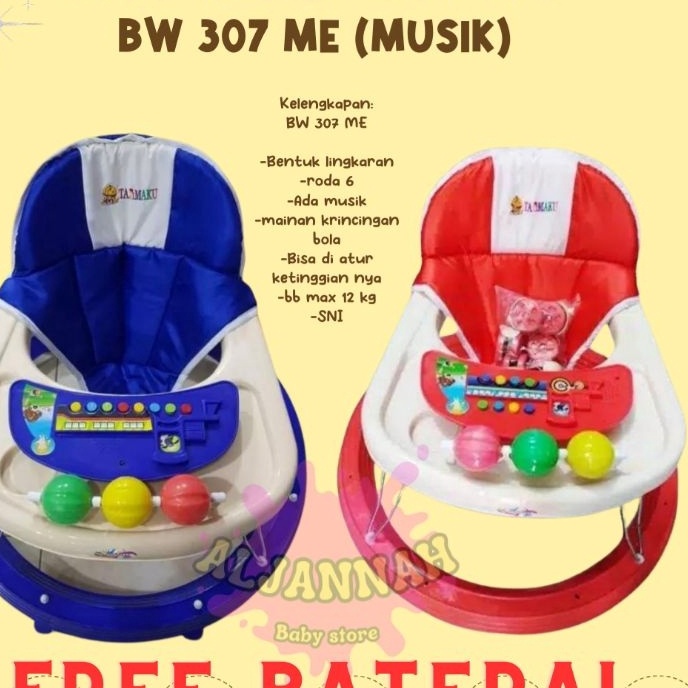 Wah FREE KARDUS BUBBLE WRAP Baby Walker Apollo kereta belajar jalan bayi Babywalker TERMURAH tajimak