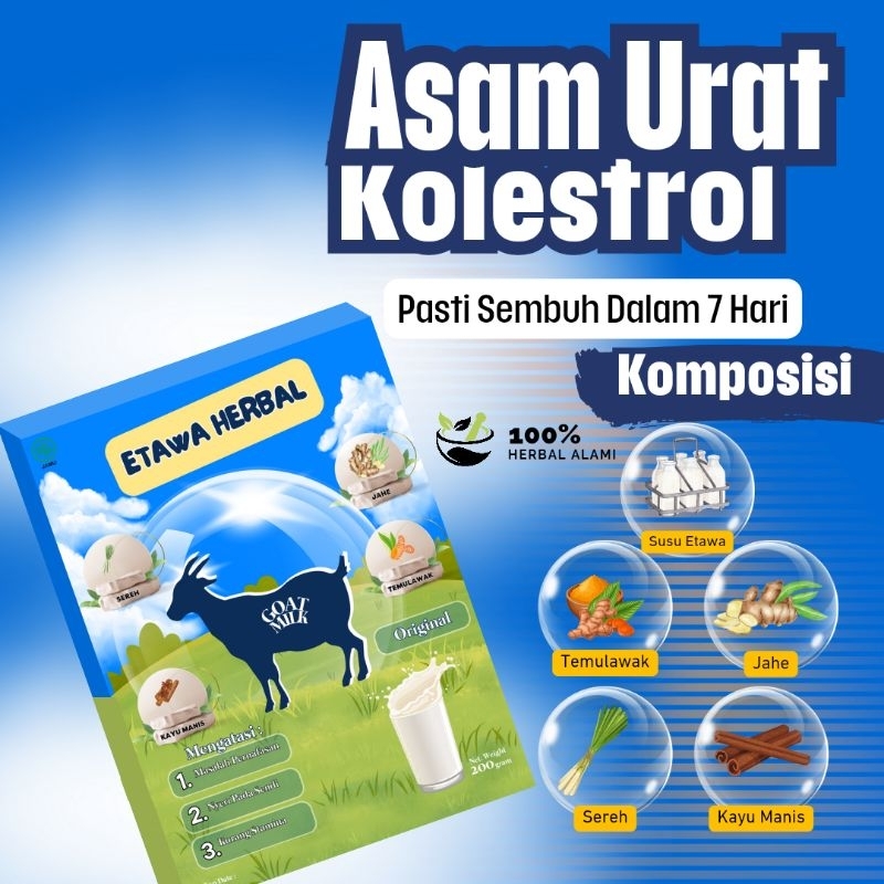 

Susu Etawa Herbal Atasi Asam Urat dan kolestrol