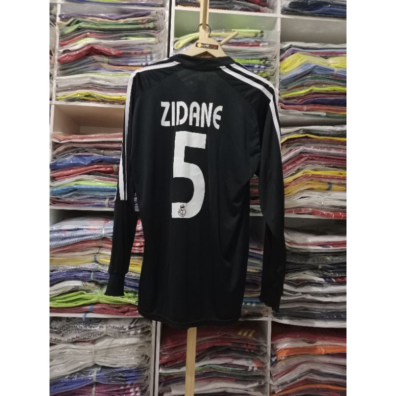 jersey real Madrid retro zidane lengan panjang