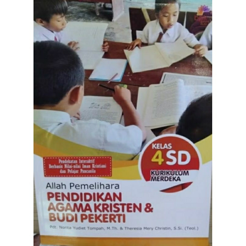 Buku Agama Kristen Kurikulum Merdeka Kelas 4 Yudhistira