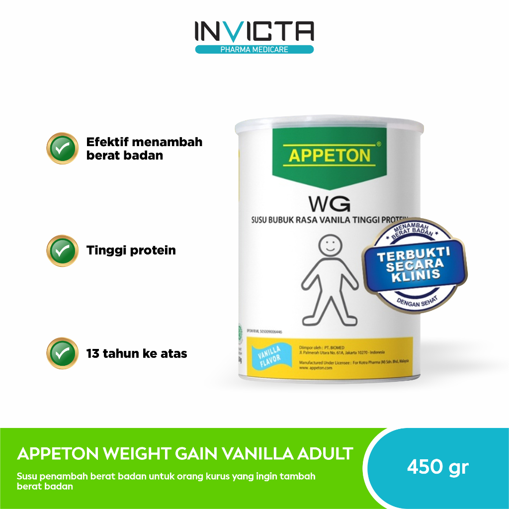 

Appeton Weight Gain Adult Vanilla - 450 gr