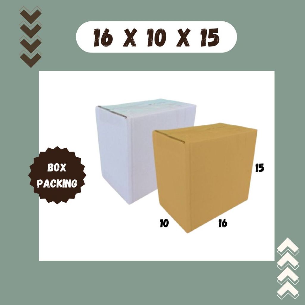 

Box 16x10x15 Kardus A1 Packing Karton Dus Kotak Kemasan Obat Mainan Olshop Souvenir Jamu Sparepart