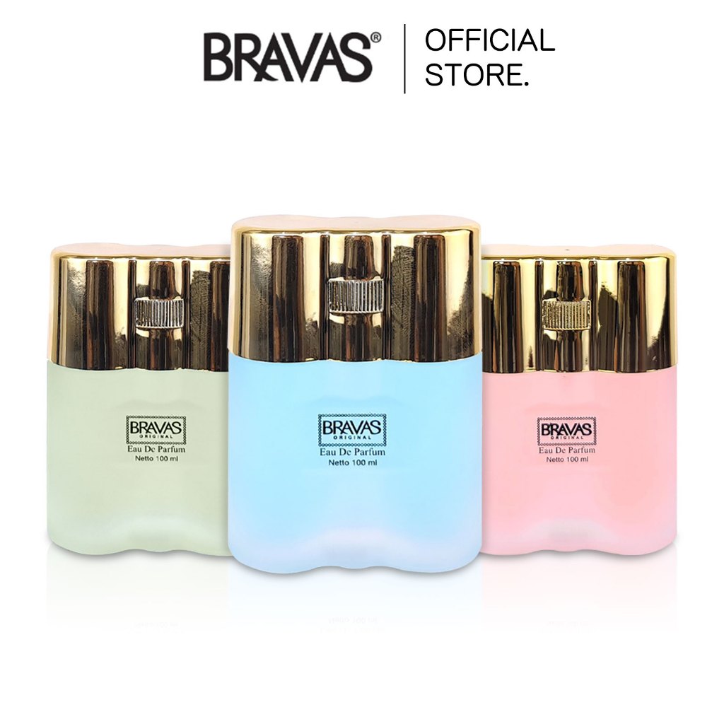 BRAVAS Parfum Pria ORIGINAL 100 ML Eau De Parfum HALAL Perfume Spray Besar Lelaki EDP Ori