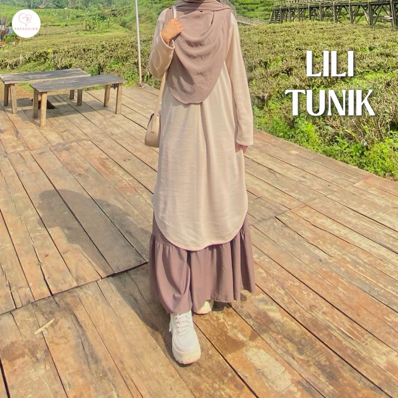 RAFASHIONBYAMA - Lili Tunik bahan knit waffle uniqlo