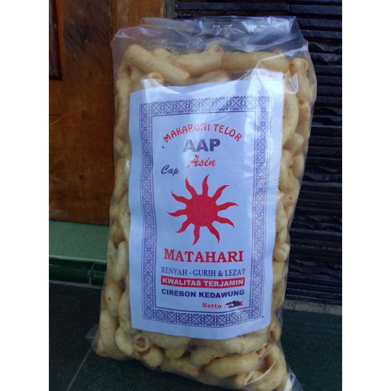 

MAKARONI TELOR KEMASAN 250GRAM ASIN