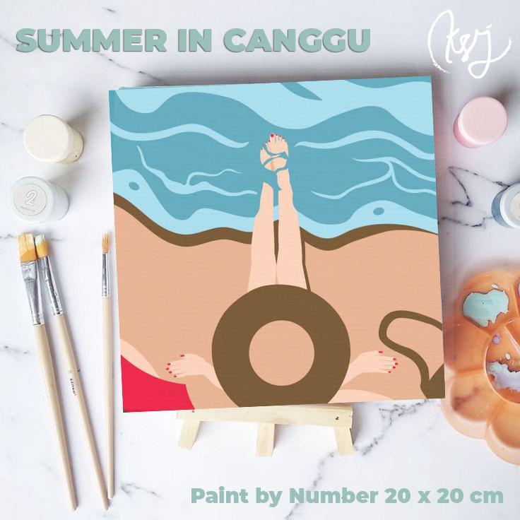 

Paint by Number KIT - Bali Series 20x20cm | Summer in Canggu