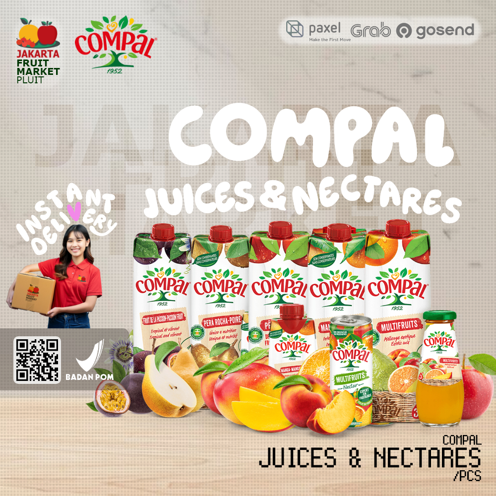 

COMPAL JUICES & NECTARES 100% FRUTA FRUIT jus buah import ALL