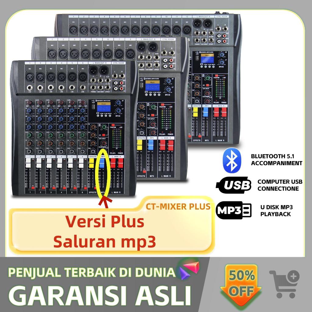 MOREFAND AUDIO MIXER CT6/CT8/CT12 SBLUETOOTH,USB,RECORD,SOUND CARDREVERB Mixer audio saluran