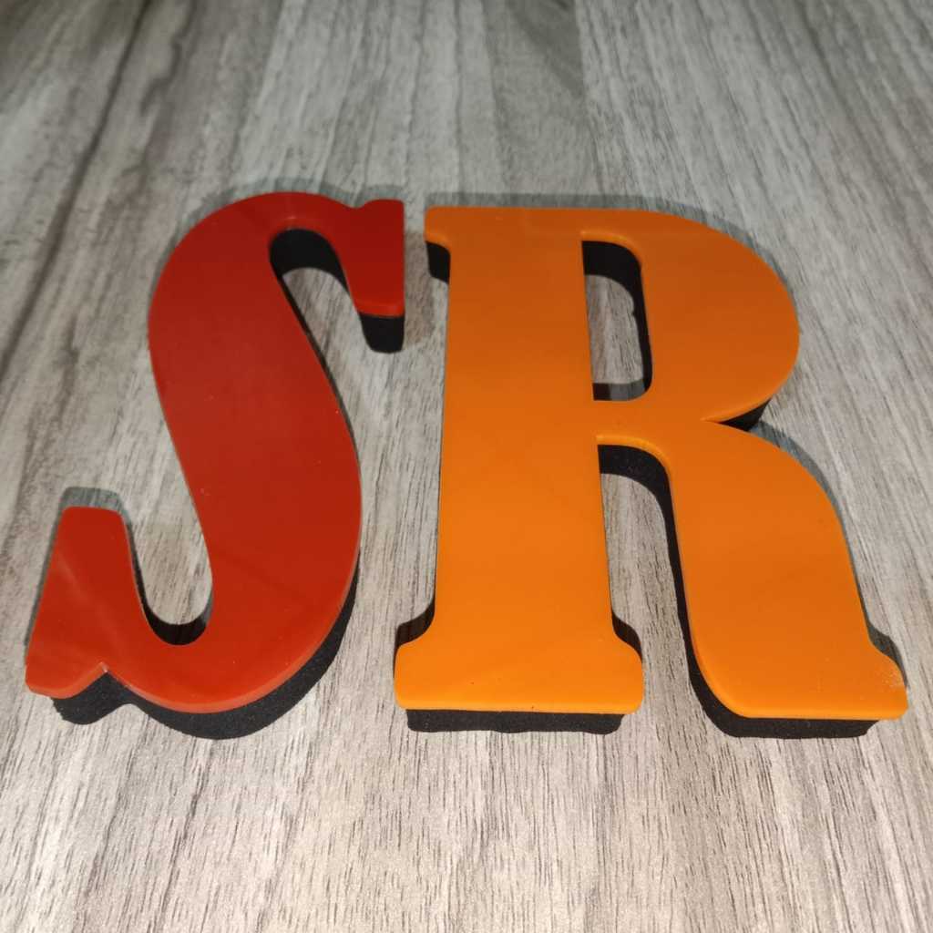 HURUF TIMBUL AKRILIK NEON BOX HURUF NYALA AKRILIK LOGO PERUSAHAAN BAHAN AKRILIK + SPON EVA