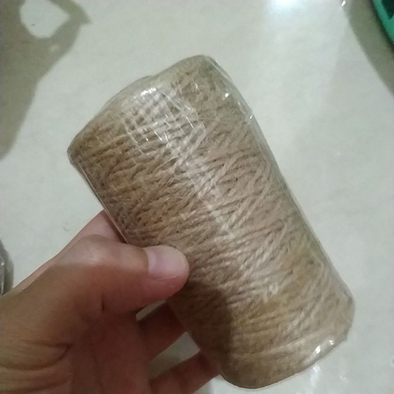 

Tali jerami karung goni tali rim jute string 1 rol